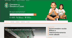 Desktop Screenshot of ceara.gov.br