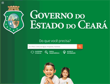 Tablet Screenshot of ceara.gov.br